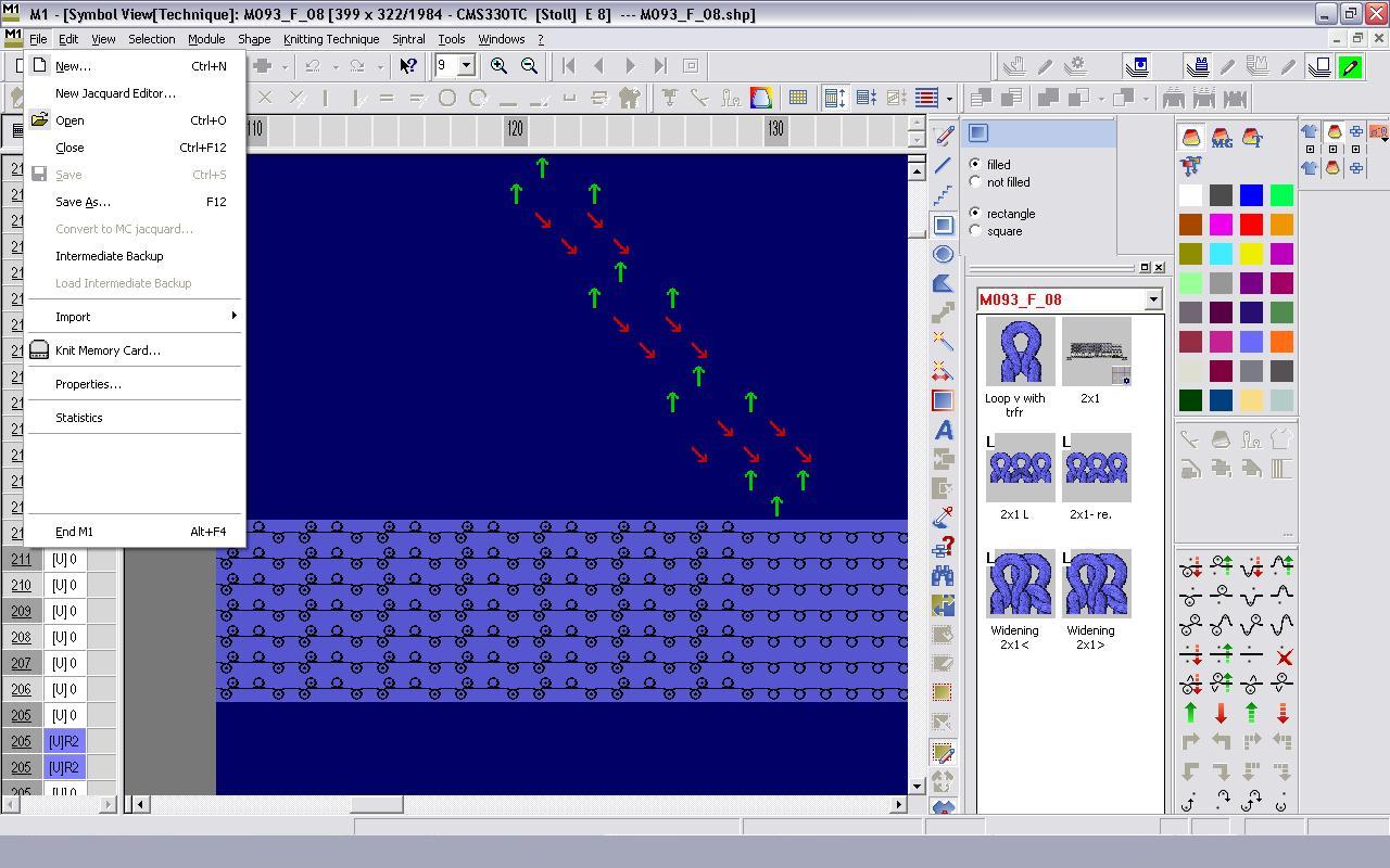 Stoll knitting software