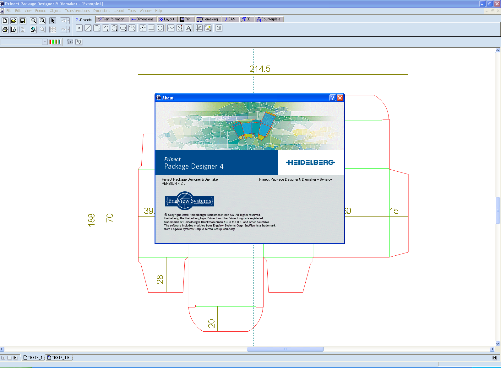 Prinect package designer